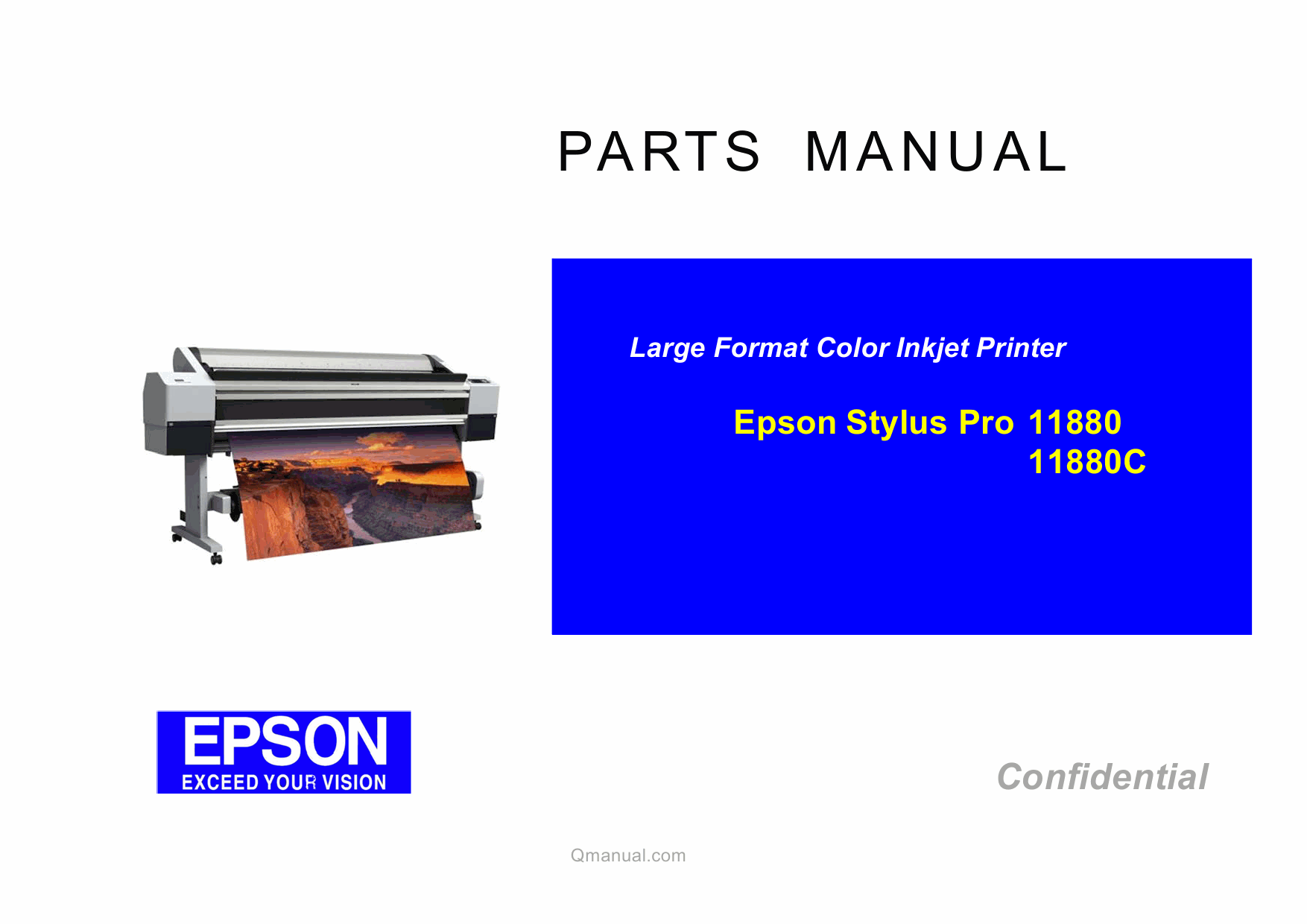 EPSON StylusPro 11880 11880C Parts Manual-1 EPSON StylusPro 11880 11880C Parts Manual-1